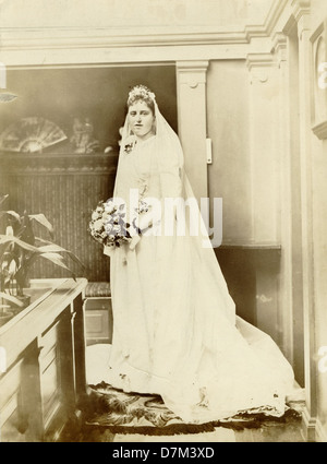 Gunhild as bride, Stockholm, Sweden Stock Photo