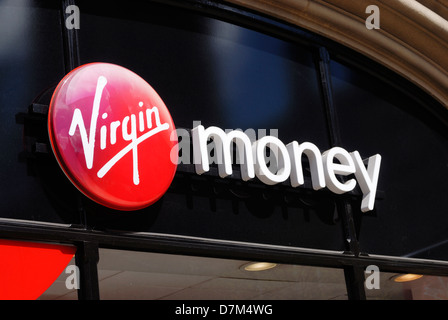 Virgin Money bank in Albert Square - formerly Northern Rock - see CF9JHG Stock Photo