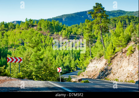 Serpentine in the green mountains of Turkey Stock Photo