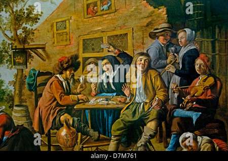 Company for The Crown Inn Jan Miense Molenaer 1630 Dutch Netherlands Stock Photo