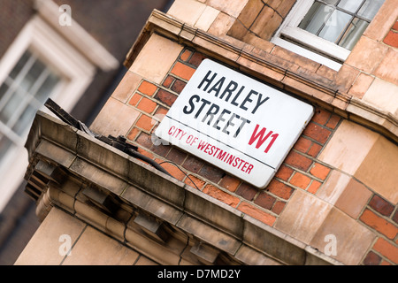 Harley Street - City of Westminster Stock Photo