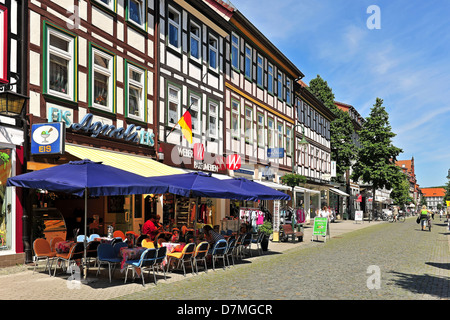 The pedestrian zone in Northeim Lower Saxony, Germany Stock Photo - Alamy