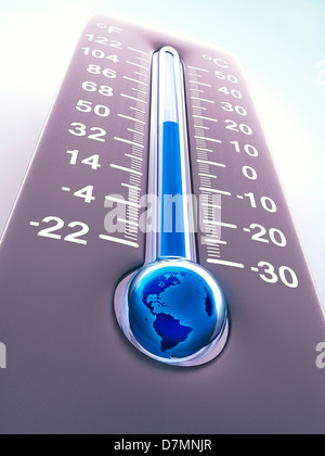 Global warming, conceptual artwork Stock Photo