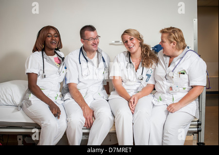 Hospital nurses Stock Photo