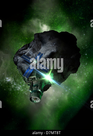 Asteroid Mining, Artwork Stock Photo - Alamy