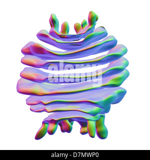 Golgi apparatus, artwork Stock Photo