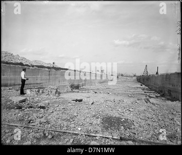 Excavation site of Chicago Drainage Canal Stock Photo