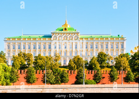 View of the Grand Kremlin Palace. Moscow. Stock Photo