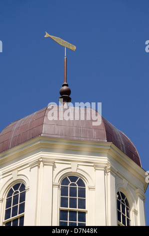 Massachusetts, New Bedford. New Bedford Whaling Museum, rooftop whale weather vane. Stock Photo