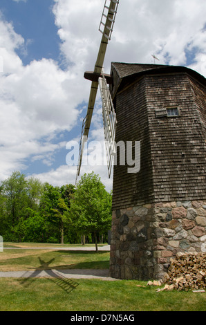 USA, Michigan, Wyandotte, Greenfield Village. Historic Farris Windmill, said to be the oldest in the US. Stock Photo