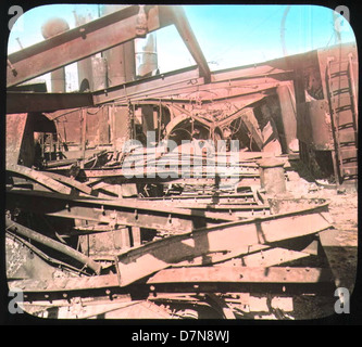 On board the wreck of The Viscaya Stock Photo