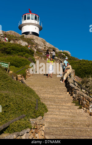 Cape Point Lighthouse, Cape of Good Hope Nature Reserve, Cape Peninsula, South Africa Stock Photo