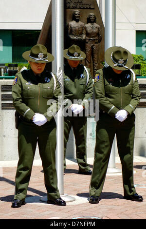 San Jose, California, USA. 10th May, 2013. In recognition of National Police Week, the Santa Clara County Peace Officer's Memorial Ceremony was held at the Sheriff's Office. The service is in honor of all of the officers in Santa Clara County who have fallen in the line of duty.  May 10, 2013 Credit: Lisa Werner/Alamy Live News Stock Photo