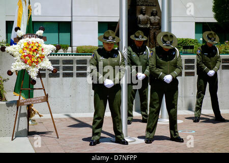 San Jose, California, USA. 10th May, 2013. In recognition of National Police Week, the Santa Clara County Peace Officer's Memorial Ceremony was held at the Sheriff's Office. The service is in honor of all of the officers in Santa Clara County who have fallen in the line of duty.  May 10, 2013 Credit: Lisa Werner/Alamy Live News Stock Photo