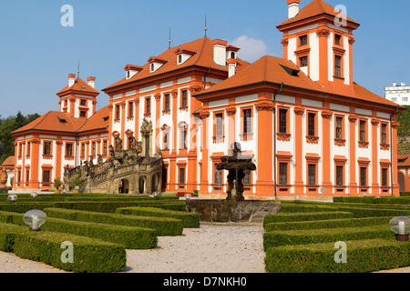 Czech Republic, Castle Troy Stock Photo