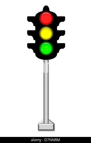 Traffic light icon. Internet button on white background Stock Photo - Alamy