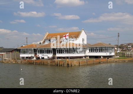 Riverside Restaurant in West Bay harbour, Bridport, Jurassic Coast, Dorset, England, Great Britain, United Kingdom, UK, Europe Stock Photo