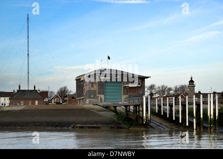 Shoreham-by-Sea Lifeboat Station, West Sx.  This is the replacement building to the station that was demolished in January 2009. Stock Photo