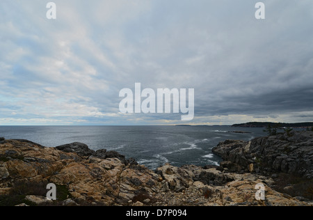 Atlantic Ocean at Acadia National Park, Maine. Stock Photo