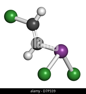 Lewisite chemical weapon molecule. Lewisite is an organoarsenic