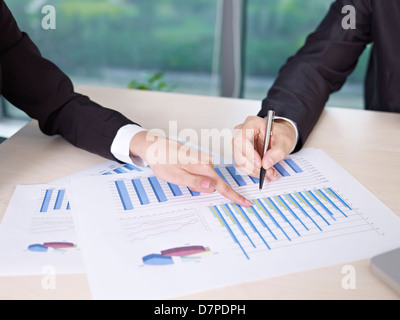 Analyzing Sales Performance Stock Photo
