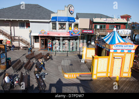 Pier 39, Fisherman's Wharf, San Francisco, California. Stock Photo