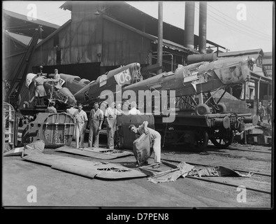 Five Tiger Moth aircraft Stock Photo