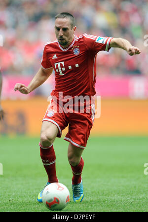 Soccer Riberry Munich's Franck Ribery plays the ball during the German Football ...