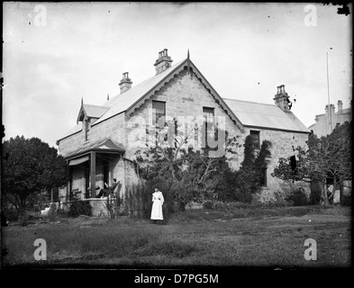 Colonial black and white house in Singapore Stock Photo - Alamy
