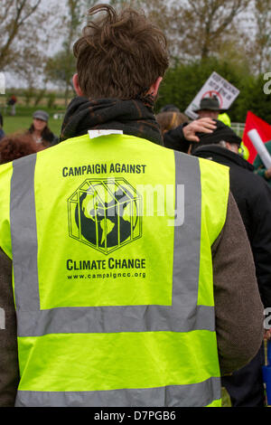 Southport, UK 12th May, 2013.  Camp Frack 2 a weekend of activity in opposition to Fracking & other forms of Extreme Energy. This event organised by a coalition of local and national anti-fracking, Trades Union and environmental groups including Campaign against Climate Change, REAF, RAFF, FFF, Merseyside against Fracking, Friends of the Earth & Gtr Manchester Assoc. of Trade Union Councils, Frack Off.  In September 2011 groups organised Camp Frack (1) to protest against plans by Cuadrilla Resources to drill for shale gas. Conrad Elias/Alamy Live News Stock Photo