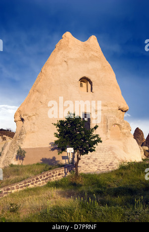 El Nazar Church is situated in the El Nazar valley, about 800m to te right from the road to the Goreme Open air museum. Stock Photo