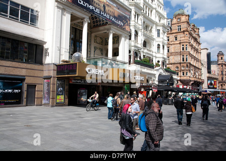 View of Leicester Square showing Empire Cinema, West End, London, England, United Kingdom