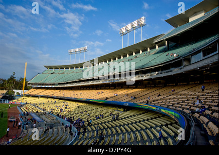 Night game under way at the Dodger Stadium in Los Angeles Stock Photo -  Alamy