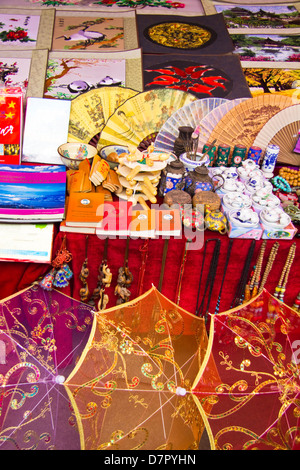 Souvenirs display, Three Gorges cruise, Yangtze River, China Stock Photo