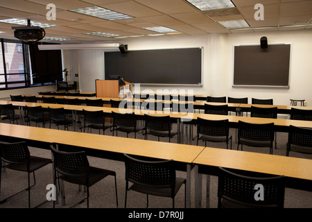 Empty college classroom - USA Stock Photo