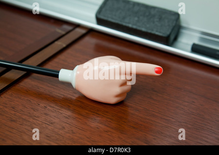 Finger pointer Stock Photo