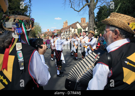 Morris Dancers at Shakespeare's Birthday Parade Stratford on Avon Stock Photo