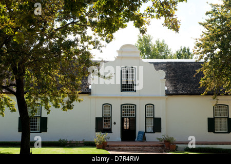 Cape Dutch manor house, Boschendal Estate, Franschhoek, South Africa Stock Photo