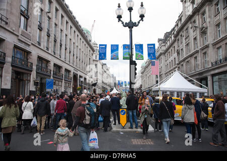 London, UK.12 May 2013.  The World on Regent Street Festival.  In the heart of London's West End, Regent Street Stock Photo