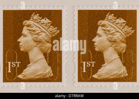 Royal Mail 1st class postage stamps Stock Photo