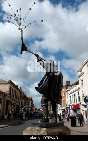 Spirit of Carnival statue, Bridgwater, Sopmerset, England, UK Stock Photo