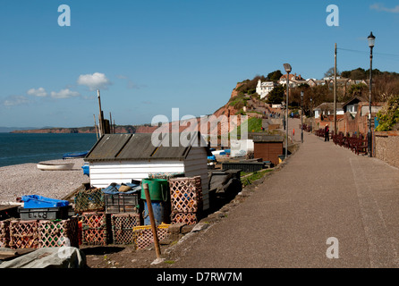 The sea front, Budleigh Salterton, Devon, England, UK Stock Photo