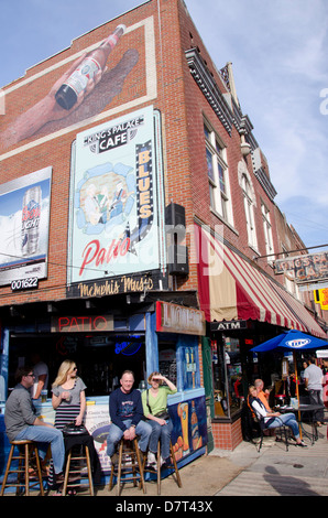 Tennessee, Memphis. Famous Beale Street. Stock Photo