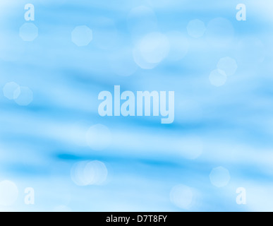 Abstract blue background, soft focus, water backdrop, beautiful blurry texture, summer holiday concept Stock Photo