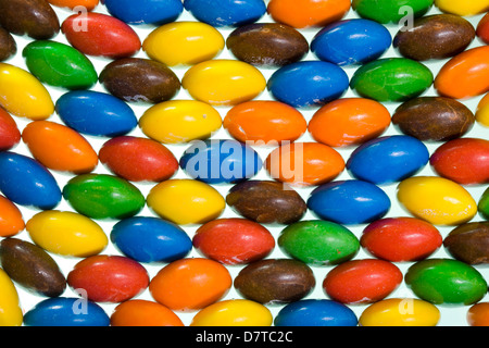 A wall of M&Ms Stock Photo