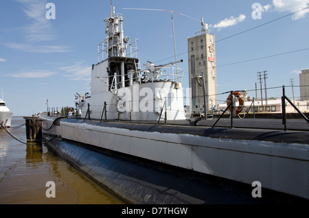 Wisconsin, Manitowoc. Wisconsin Maritime Museum at Manitowoc. World War II submarine USS Cobia. National Historic Landmark. Stock Photo