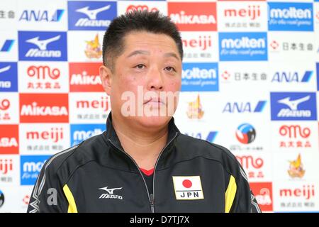 Masayoshi Manabe (JPN), MAY 13, 2013 - Volleyball : a press conference about Japan  Women's Volleyball Team at Ajinomoto National training center, Tokyo, Japan. (Photo by AFLO SPORT) Stock Photo