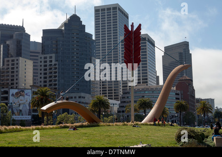 Cupid's Span, Rincon Park, San Francisco, California, USA, North America Stock Photo