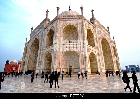 Taj Mahal (north-west corner) Stock Photo