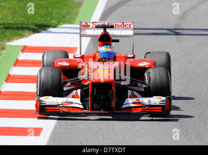 Montmelo, Spain. 12th May 2013. Fernando Alonso (ESP), Ferrari F138 during the Formula One Grand Prix of Spain on Circuit de Catalunya race track in Montmelo near Barcelona, SpainCredit: Kolvenbach/Alamy Live News Stock Photo